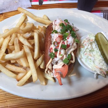 Sammys Fish Box - A lobster roll, fries, coleslaw and pickle. - Seafood Near Me - Bronx, New York