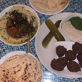 Mediterranean Exploration - Hummus with Fried Brussel Sprouts + Pita Bread, Falafels - Mediterranean Near Me - Portland, Oregon Mediterranean Exploration - Hummus with Fried Brussel Sprouts + Pita Bread, Falafels - Mediterranean Near Me - Portland, Oregon