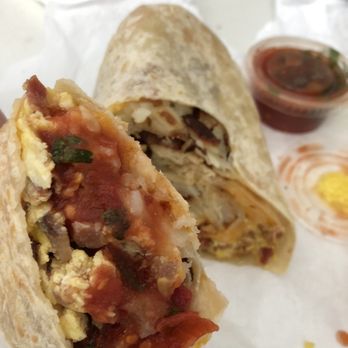 Alpha Omega - Bacon Breakfast burrrrito! - American Near Me - Covina, California Alpha Omega - Bacon Breakfast burrrrito! - American Near Me - Covina, California