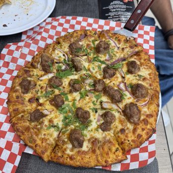 Curry On Pie - Lamb Curry (Halal) - Pizza Near Me - Artesia, California Curry On Pie - Lamb Curry (Halal) - Pizza Near Me - Artesia, California