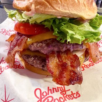Johnny Rockets - Bacon Cheddar Double - Burgers Near Me - Las Vegas, Nevada