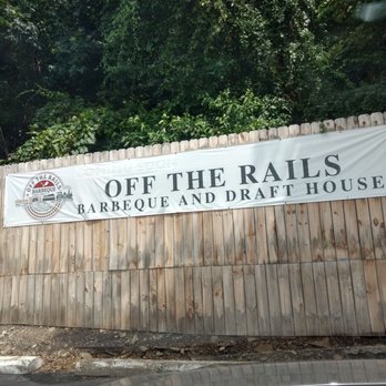 Off the Rails Barbeque and Drafthouse - Parking lot sign - Bars Near Me - Verona, Pennsylvania Off the Rails Barbeque and Drafthouse - Parking lot sign - Bars Near Me - Verona, Pennsylvania