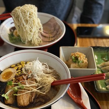 Tora Ramen - Our spread. The Shiro (top) and the Kuro (bottom) - Ramen Near Me - Boston, Massachusetts Tora Ramen - Our spread. The Shiro (top) and the Kuro (bottom) - Ramen Near Me - Boston, Massachusetts