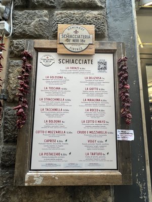 Menu photo 2 schiacciateria de neri Florence, FI Menu photo 2 schiacciateria de neri Florence, FI