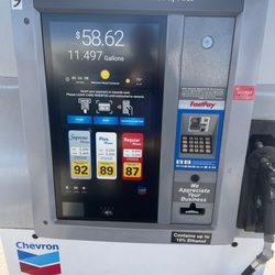 Chevron - All digital screen to pay, VERY COOL!