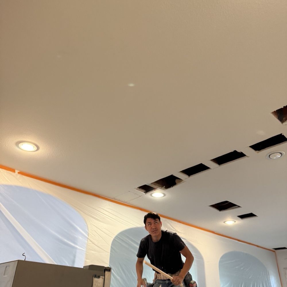 Simpex Repipe & Plumbing - Cutting up drywall every couple feet to route the pipes - Plumbing Near Me - Irvine, California Simpex Repipe & Plumbing - Cutting up drywall every couple feet to route the pipes - Plumbing Near Me - Irvine, California