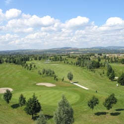 Peterstone Lakes Golf Club - 12th Green, 13th Tee to right