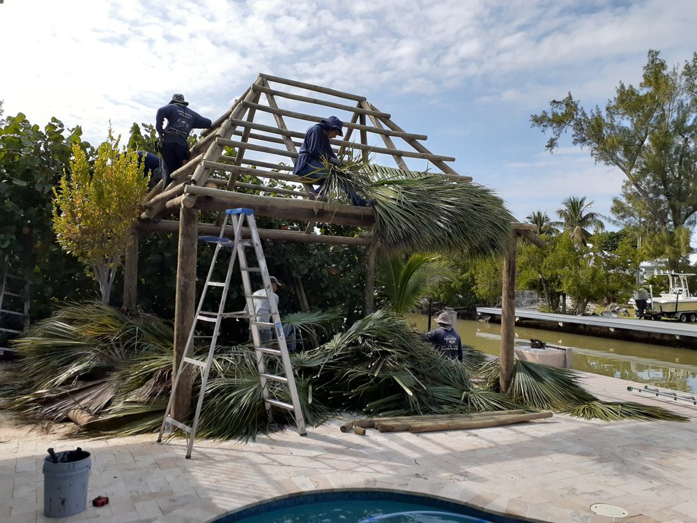 Slide of JM Tiki huts