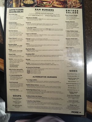 Menu photo 6 Ram Restaurant & Brewery Salem, OR
