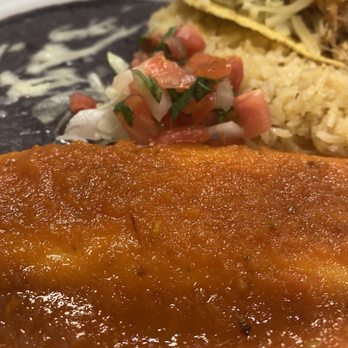 Rustico Restaurant - Red 2 Enchiladas Lunch Special - Mexican Near Me - Denison, Texas
