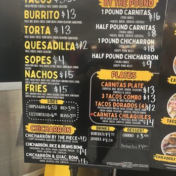 Don Carnitas - MENU AS OF 8/8/2025 - Food Trucks Near Me - North Las Vegas, Nevada