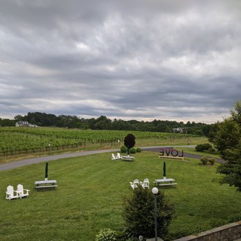 Narmada Winery - View from the balcony seating area - Wineries Near Me - Amissville, Virginia