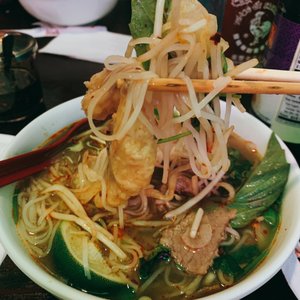 Photo of Pho Shizzle - Seattle, WA, United States. Beef Pho &amp; Tendon