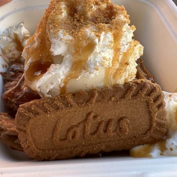 Loke Aloha Coffee - Biscoff Cookie Butter Croffle! - Coffee & Tea Near Me - Waipahu, Hawaii