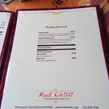 Red Chilli - Menu - 4 of 4 - Indian Near Me - San Francisco, California Red Chilli - Menu - 4 of 4 - Indian Near Me - San Francisco, California