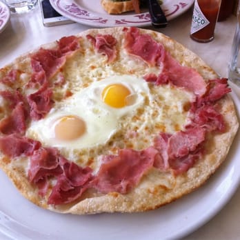 Rose's Cafe - Breakfast Pizza w/ Smoked Ham, Fontina & Eggs - 09/2014 - Italian Near Me - San Francisco, California Rose's Cafe - Breakfast Pizza w/ Smoked Ham, Fontina & Eggs - 09/2014 - Italian Near Me - San Francisco, California