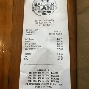 Barrier Island Brewing - New American Near Me - St Simons Island, Georgia
