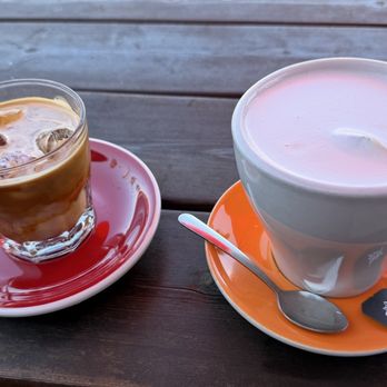 Cafe Velo - London Fog and dopio espresso with cream - Coffee & Tea Near Me - Bellingham, Washington Cafe Velo - London Fog and dopio espresso with cream - Coffee & Tea Near Me - Bellingham, Washington