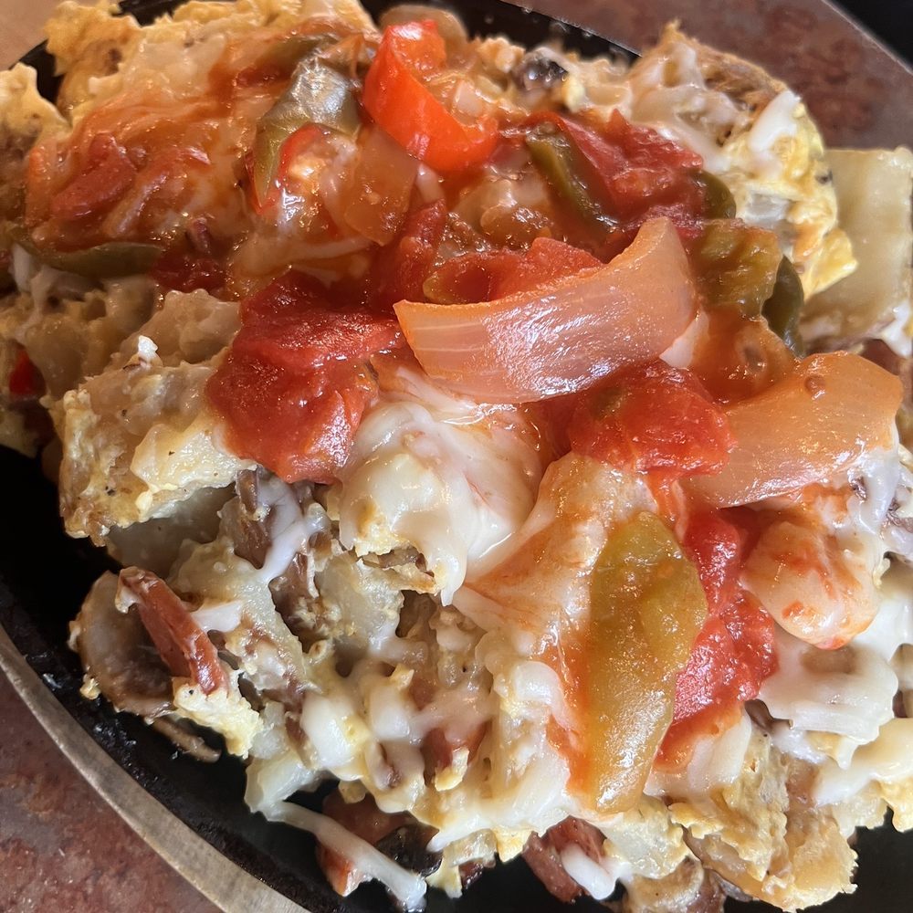 Huckleberry's Breakfast and Lunch - The New Orleans Skillet - Breakfast & Brunch Near Me - Modesto, California Huckleberry's Breakfast and Lunch - The New Orleans Skillet - Breakfast & Brunch Near Me - Modesto, California