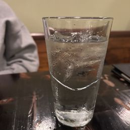 Cracked glass served to a guest. Cracked glass served to a guest.