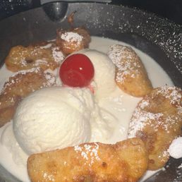Fried Bananas with Ice Cream