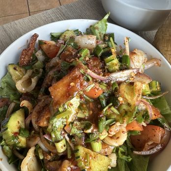 Onny's Thai Restaurant - Yum talay (seafood salad) - Thai Near Me - San Marcos, California