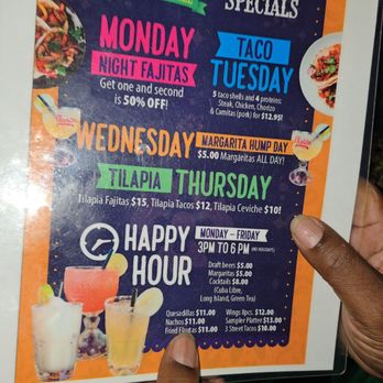Chido’s Tex-Mex Grill - Happy Hour Menu - Mexican Near Me - Silver Spring, Maryland
