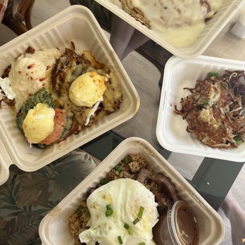 808 Grindz Cafe - Mac nut pancakes, "da bene trio" with hash browns, "moco moco" with sub out Grindz fried rice. - Cafes Near Me - Lahaina, Hawaii 808 Grindz Cafe - Mac nut pancakes, "da bene trio" with hash browns, "moco moco" with sub out Grindz fried rice. - Cafes Near Me - Lahaina, Hawaii