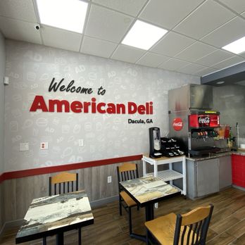 American Deli - Inside eating area - Burgers Near Me - Dacula, Georgia American Deli - Inside eating area - Burgers Near Me - Dacula, Georgia