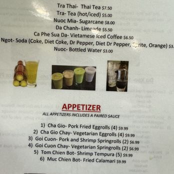Pho Ngoc - a menu for a vietnamese restaurant - Vietnamese Near Me - Chandler, Arizona