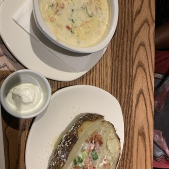 Outback Steakhouse - Loaded Bake Potato & Clam Chowder Soup - Steakhouses Near Me - Mays Landing, New Jersey Outback Steakhouse - Loaded Bake Potato & Clam Chowder Soup - Steakhouses Near Me - Mays Landing, New Jersey