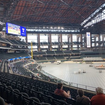 Globe Life Field - Looking down the left field side from behind Home Plate. - Stadiums & Arenas Near Me - Arlington, Texas
