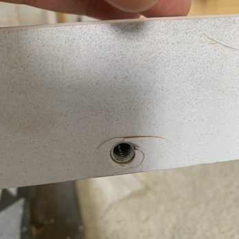 Ashley Store - Drawer to bed. No integrity in this bolt area. - Furniture Stores Near Me - Modesto, California