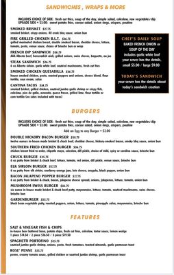 Menu photo 1 The Venue Bar & Grill Cochrane, AB Menu photo 1 The Venue Bar & Grill Cochrane, AB