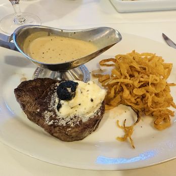 Bascom's Chop House - Filet with blackened garlic butter and sherry cream sauce - Steakhouses Near Me - Clearwater, Florida