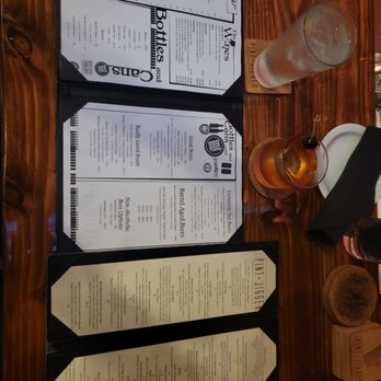 Pint + Jigger - Guess which one is the food menu? (the small one) - Beer Bar Near Me - Honolulu, Hawaii