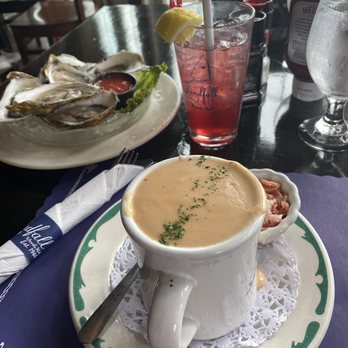 Landfall - Lobster bisque and oysters - Seafood Near Me - Woods Hole, Massachusetts Landfall - Lobster bisque and oysters - Seafood Near Me - Woods Hole, Massachusetts