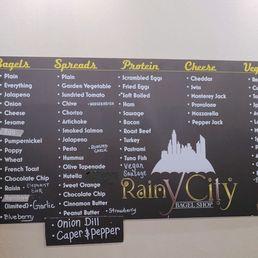 Pick your bagel, spread,and toppings Pick your bagel, spread,and toppings