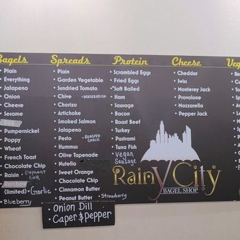Rainy City Bagel Shop - Pick your bagel, spread,and toppings - Bagels Near Me - Centralia, Washington Rainy City Bagel Shop - Pick your bagel, spread,and toppings - Bagels Near Me - Centralia, Washington