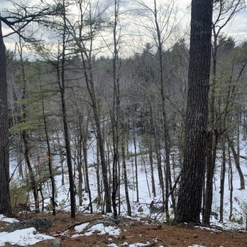Libby Hill Trails - Looking down at the stream - Hiking Near Me - Gray, Maine Libby Hill Trails - Looking down at the stream - Hiking Near Me - Gray, Maine