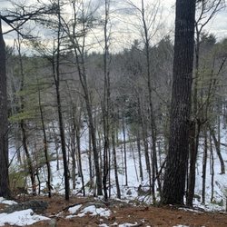 Libby Hill Trails - Looking down at the stream