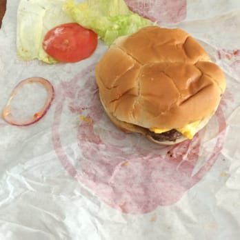 Wendy's - ONE ring of onion, the end piece of a small tomato, and lettuce as soft as a lens cleaner cloth. Oh and check out the sexy bun. Ridiculous! - Fast Food Near Me - Garner, North Carolina Wendy's - ONE ring of onion, the end piece of a small tomato, and lettuce as soft as a lens cleaner cloth. Oh and check out the sexy bun. Ridiculous! - Fast Food Near Me - Garner, North Carolina