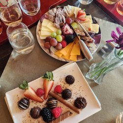 Salem Glen Winery - Cheese and chocolate plates