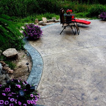 American Design & Contracting - 2 color stamped concrete patio - Masonry/Concrete Near Me - Albany, New York