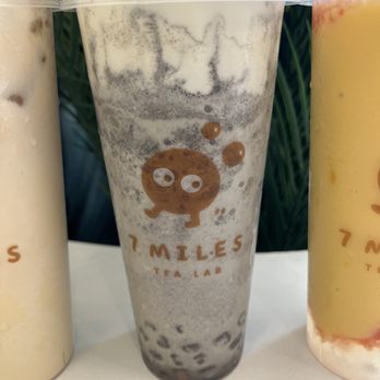 7 Miles Tea Lab - Black Sesame under the clouds - Bubble Tea Near Me - Artesia, California 7 Miles Tea Lab - Black Sesame under the clouds - Bubble Tea Near Me - Artesia, California