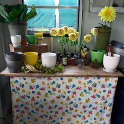 The Potting Shed - Inside the shed where you pay, so cute, like a little English cottage.