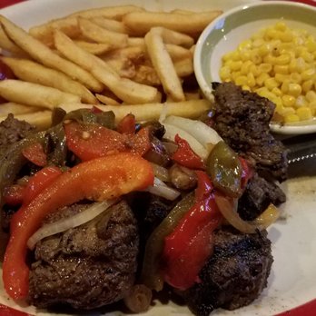 99 Restaurants - Smothered Steak Tips with 2 Choices of Sides - American Near Me - Vernon, Connecticut