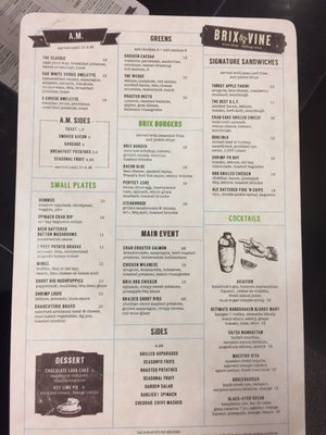 Menu photo 8 Brix & Vine Baltimore, MD