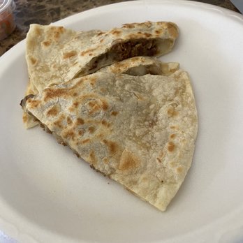 Taquería El Toro - 3 peace quesadilla with a side of quac ... not worth the price of there food. - Mexican Near Me - Hemet, California Taquería El Toro - 3 peace quesadilla with a side of quac ... not worth the price of there food. - Mexican Near Me - Hemet, California