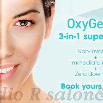 Studio R Salon & Spa - Oxygeneo -Oxygen Facial 3-in-1 Super Facial -- Exfoliate + Infuse + Oxygenate - Skin Care Near Me - Edmonton, Alberta Studio R Salon & Spa - Oxygeneo -Oxygen Facial 3-in-1 Super Facial -- Exfoliate + Infuse + Oxygenate - Skin Care Near Me - Edmonton, Alberta